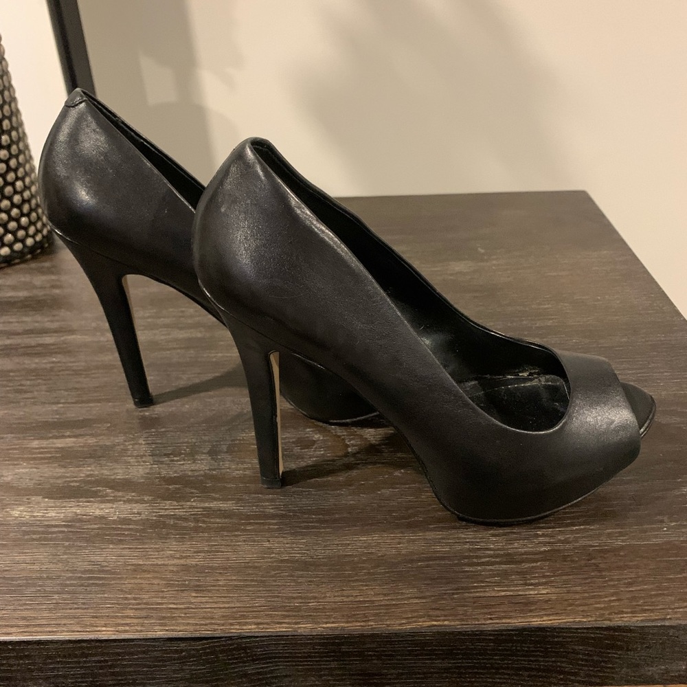 Aldo Leather platform Peep toe shoe